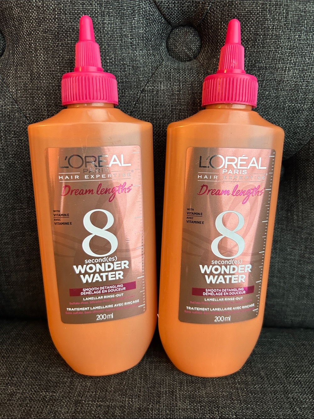 NEW 🆕 TWO L'Oreal Dream Lengths 8 Second Wonder Water - Detangling rinse-out